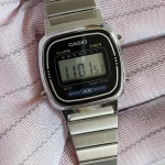 Casio Retro Digital Men's Watch Business Small Silver Gold Watch Series Small Square Watch Watch Multi-Functional Date Stopwatch photo review