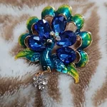 Women's Rhinestone Peacock Bird Brooches Unisex Animal Pins Multicolor Casual Party Accessories Gifts photo review