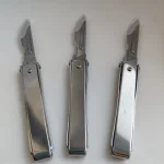 Hollow Out Handle Folding Knife Stainless Steel EDC Keychain Pocket Knife Unpacking Surgical Selfdefense Tool Gift 10pcs Blades photo review