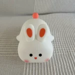 1pc Cute Rabbit-shaped USB Rechargeable Silicone Night Light for Bedroom - Eye Protection Sleep Bedside Lamp Desk Lighting photo review