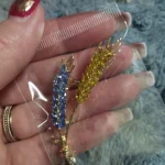 Beaut&Berry Ear of Wheat Brooches for Women Rhinestone Blue and Yellow Plant Pins 5-Color Unisex Casual Accessories Gifts photo review