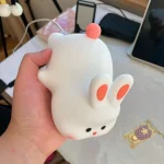 1pc Cute Rabbit-shaped USB Rechargeable Silicone Night Light for Bedroom - Eye Protection Sleep Bedside Lamp Desk Lighting photo review