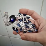 Women's Rhinestone Peacock Bird Brooches Unisex Animal Pins Multicolor Casual Party Accessories Gifts photo review