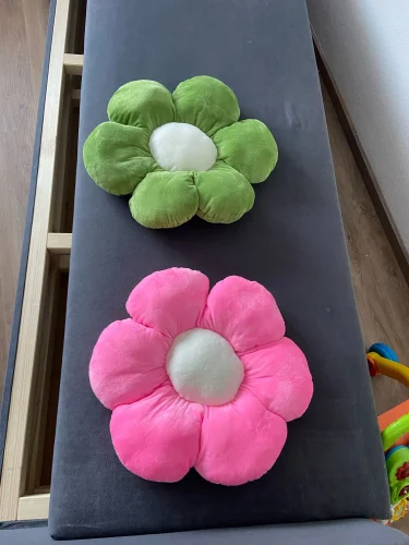 New Born Baby Girls Children Playmate Cushion Lifelike Flower Shaped Mat Plush Toys Stuffed Soft Plant Flowers Plush Pillow photo review