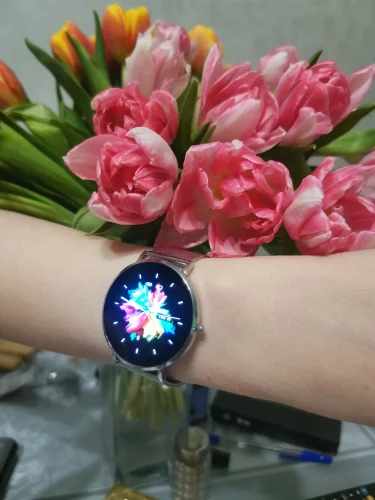 2022 New Ultra Thin Smart Watch Women 1.36" AMOLED 360*360 HD Pixel Display Always Show Time Call Reminder Smartwatch Ladies+Box photo review