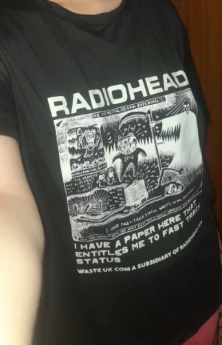 Radiohead T Shirt Men Vintage Classic Tees North America Tour Rock Boy women's tshirt Camisetas Hombre Hip Hop Street casual Top photo review