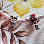 NEW Marvel Wolverine Charm Beads Fit Pandora 925 Original Bracelet Women Jewelry 925 Silver Marvel Deadpool Charm 2024 Hot sale photo review