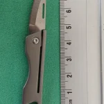 Titanium Alloy Mini Folding Knife High Hardness D2 Steel Sharp Knife With Keychain Pendant Disassembly Express Open Box EDC Tool photo review