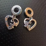 Volayer 925 Sterling Silver Family Infinity Pet Paw Print Hearts Clip Friendship Dangle Charm fit Original Pandora Bracelets photo review