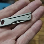 Titanium Alloy Mini Folding Knife High Hardness D2 Steel Sharp Knife With Keychain Pendant Disassembly Express Open Box EDC Tool photo review