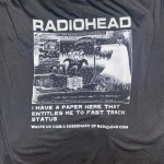 Radiohead T Shirt Men Vintage Classic Tees North America Tour Rock Boy women's tshirt Camisetas Hombre Hip Hop Street casual Top photo review