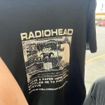 Radiohead T Shirt Men Vintage Classic Tees North America Tour Rock Boy women's tshirt Camisetas Hombre Hip Hop Street casual Top photo review