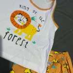 2PCS Children Clothing Vest Suit Children's Sets Summer Cotton T-Shirts Shorts Boys Girls Sleeveless Kids Clothes for baby photo review