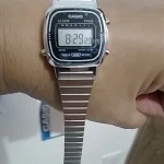 Casio Retro Digital Men's Watch Business Small Silver Gold Watch Series Small Square Watch Watch Multi-Functional Date Stopwatch photo review