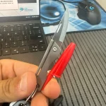 Titanium Alloy Mini Folding Knife High Hardness D2 Steel Sharp Knife With Keychain Pendant Disassembly Express Open Box EDC Tool photo review