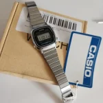 Casio Retro Digital Men's Watch Business Small Silver Gold Watch Series Small Square Watch Watch Multi-Functional Date Stopwatch photo review