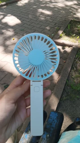 1Pcs Portable Fans Handheld USB Rechargeable Fan Mini Desktop Air Cooler Outdoor Fan Cooling Travel Hand Fans photo review