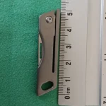 Titanium Alloy Mini Folding Knife High Hardness D2 Steel Sharp Knife With Keychain Pendant Disassembly Express Open Box EDC Tool photo review