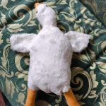 190cm Giant Long Plush White Goose Toy Stuffed Lifelike Big Wings Duck Hug Massage Throw Pillow Boyfriend Cushion For Girl photo review