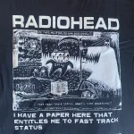 Radiohead T Shirt Men Vintage Classic Tees North America Tour Rock Boy women's tshirt Camisetas Hombre Hip Hop Street casual Top photo review