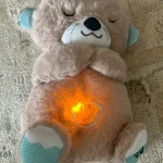 Baby Breath Baby Bear Soothes Otter Plush Toy Doll Toy Child Soothing Music Sleep Companion Sound And Light Doll Toy Gifts photo review