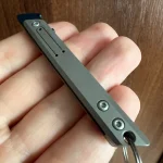 Titanium Alloy Mini Utility Knife Quick Open Scalpel Knife Keychain Pocket Folding Knife Selfdefense Tool Replaceable NO.11 Blad photo review