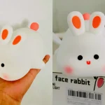 1pc Cute Rabbit-shaped USB Rechargeable Silicone Night Light for Bedroom - Eye Protection Sleep Bedside Lamp Desk Lighting photo review