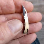 New Mini Stainless Steel Blade Knife Handmade Key Chain Pocket Folding Knife Outdoor Open Box Small Knife With Hanging photo review