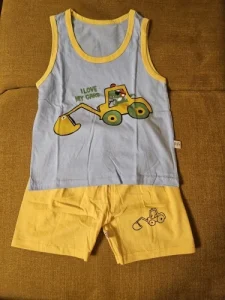 2PCS Children Clothing Vest Suit Children's Sets Summer Cotton T-Shirts Shorts Boys Girls Sleeveless Kids Clothes for baby photo review