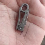 Titanium Alloy Mini Folding Knife High Hardness D2 Steel Sharp Knife With Keychain Pendant Disassembly Express Open Box EDC Tool photo review