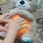 Baby Breath Baby Bear Soothes Otter Plush Toy Doll Toy Child Soothing Music Sleep Companion Sound And Light Doll Toy Gifts photo review