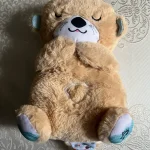 Baby Breath Baby Bear Soothes Otter Plush Toy Doll Toy Child Soothing Music Sleep Companion Sound And Light Doll Toy Gifts photo review