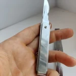 Hollow Out Handle Folding Knife Stainless Steel EDC Keychain Pocket Knife Unpacking Surgical Selfdefense Tool Gift 10pcs Blades photo review