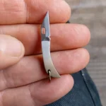 New Mini Stainless Steel Blade Knife Handmade Key Chain Pocket Folding Knife Outdoor Open Box Small Knife With Hanging photo review