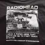 Radiohead T Shirt Men Vintage Classic Tees North America Tour Rock Boy women's tshirt Camisetas Hombre Hip Hop Street casual Top photo review