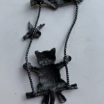 Beaut&Berry Trendy Retro Swing Cat Brooches Unisex 3-color Small Animal Pins Jewelry Accessories Gifts photo review