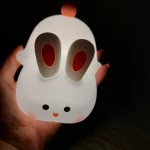 1pc Cute Rabbit-shaped USB Rechargeable Silicone Night Light for Bedroom - Eye Protection Sleep Bedside Lamp Desk Lighting photo review