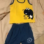 2PCS Children Clothing Vest Suit Children's Sets Summer Cotton T-Shirts Shorts Boys Girls Sleeveless Kids Clothes for baby photo review