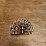 Women's Rhinestone Peacock Bird Brooches Unisex Animal Pins Multicolor Casual Party Accessories Gifts photo review