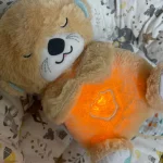 Baby Breath Baby Bear Soothes Otter Plush Toy Doll Toy Child Soothing Music Sleep Companion Sound And Light Doll Toy Gifts photo review