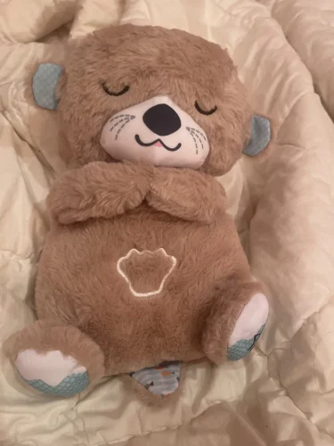 Baby Breath Baby Bear Soothes Otter Plush Toy Doll Toy Child Soothing Music Sleep Companion Sound And Light Doll Toy Gifts photo review