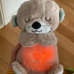 Baby Breath Baby Bear Soothes Otter Plush Toy Doll Toy Child Soothing Music Sleep Companion Sound And Light Doll Toy Gifts photo review